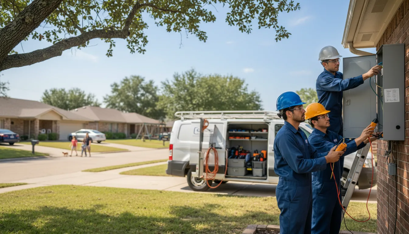 Certified electrician providing emergency electrical services in Evansdale, IA